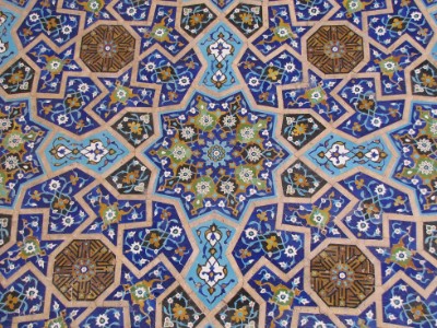 8 persische patronen op de geglazuurde tegeltjes